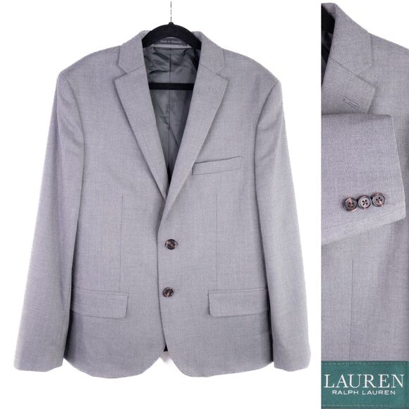 Lauren Ralph Lauren Other - Lauren Ralph Lauren Boys 16R Solid Gray Sport Coat Jacket Blaazer